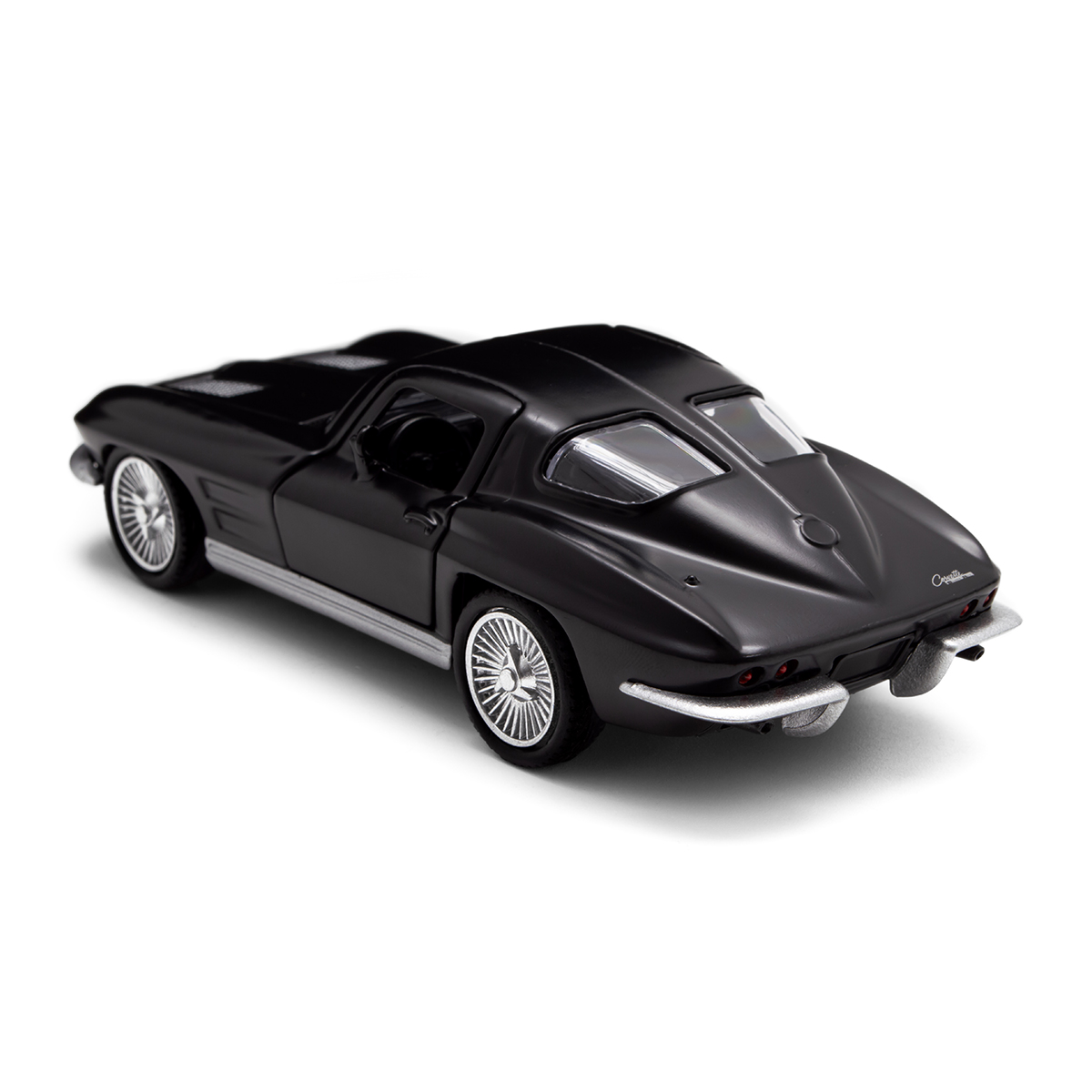 Автомодель Chevrolet Corvette Split Window 1963 металева 1:35 Матова чорна — превʼю 9