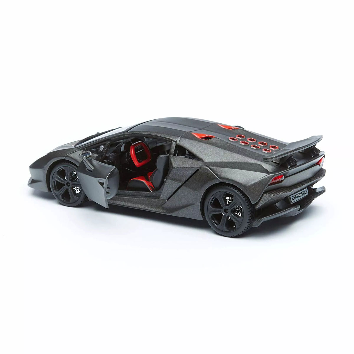 Автомодель Bburago Lamborghini Sesto Elemento 1:24 сірий металік — превʼю 7