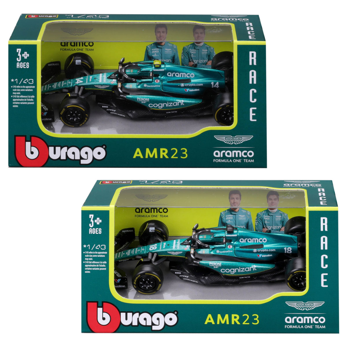 Автомодель Bburago Aston Martin AMR23 2023 1:43