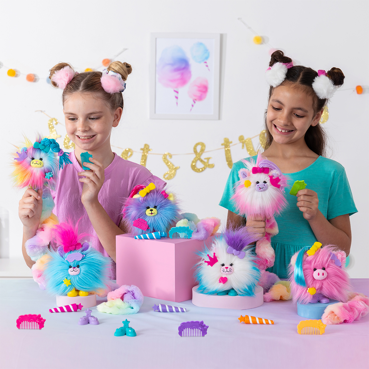 М'яка іграшка Cotton Candykins — Пухнастий улюбленець (Fluffy Pet) — 15 см — превʼю 6