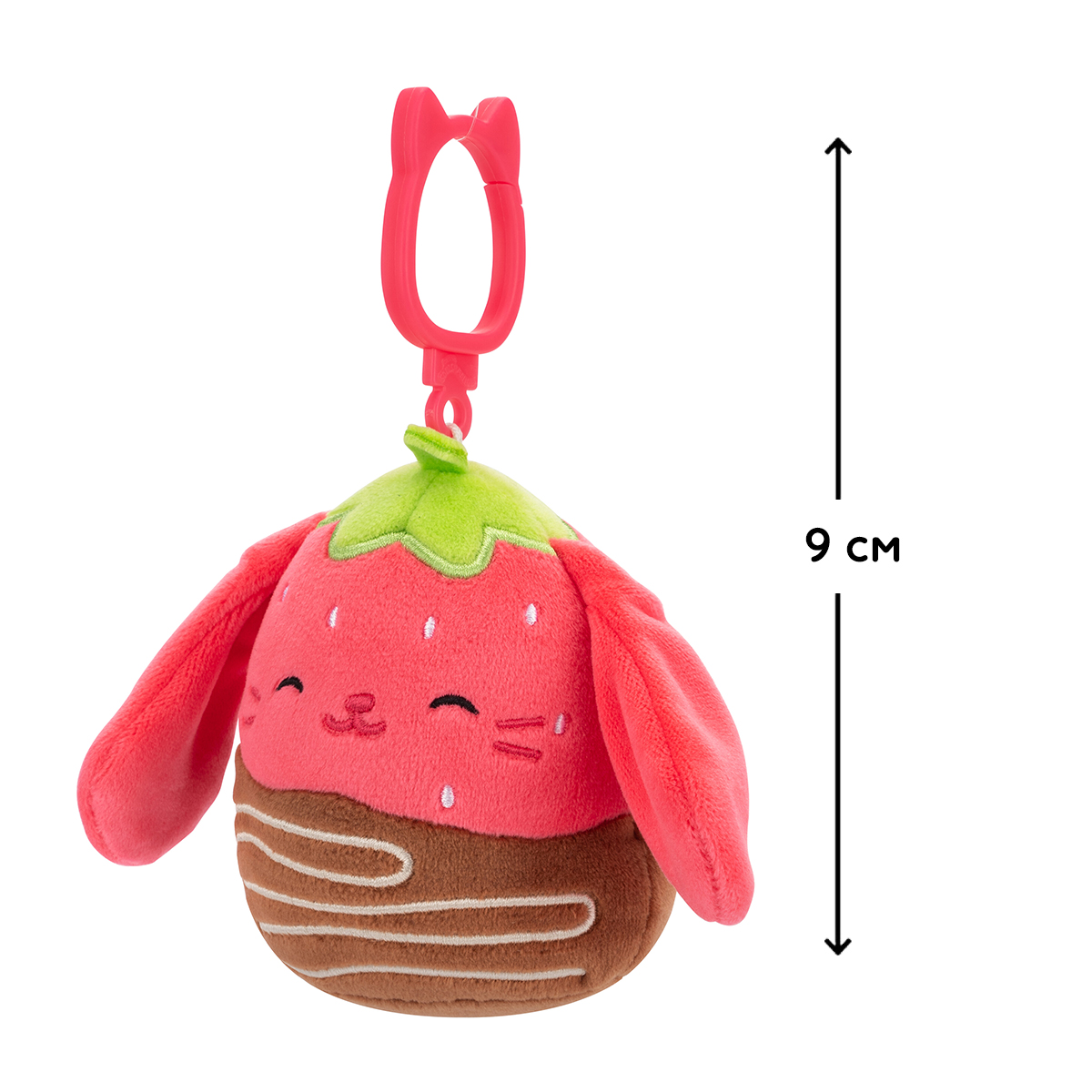 М'яка іграшка Squishmallows – Кролик Гунда (Gunda The Rabbit) – на кліпсі — превʼю 2