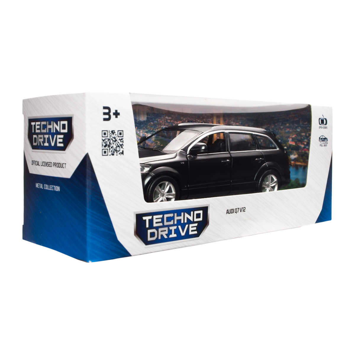 Автомодель Techno Drive Audi Q7 V12 металева 1:40 Чорна — превʼю 6