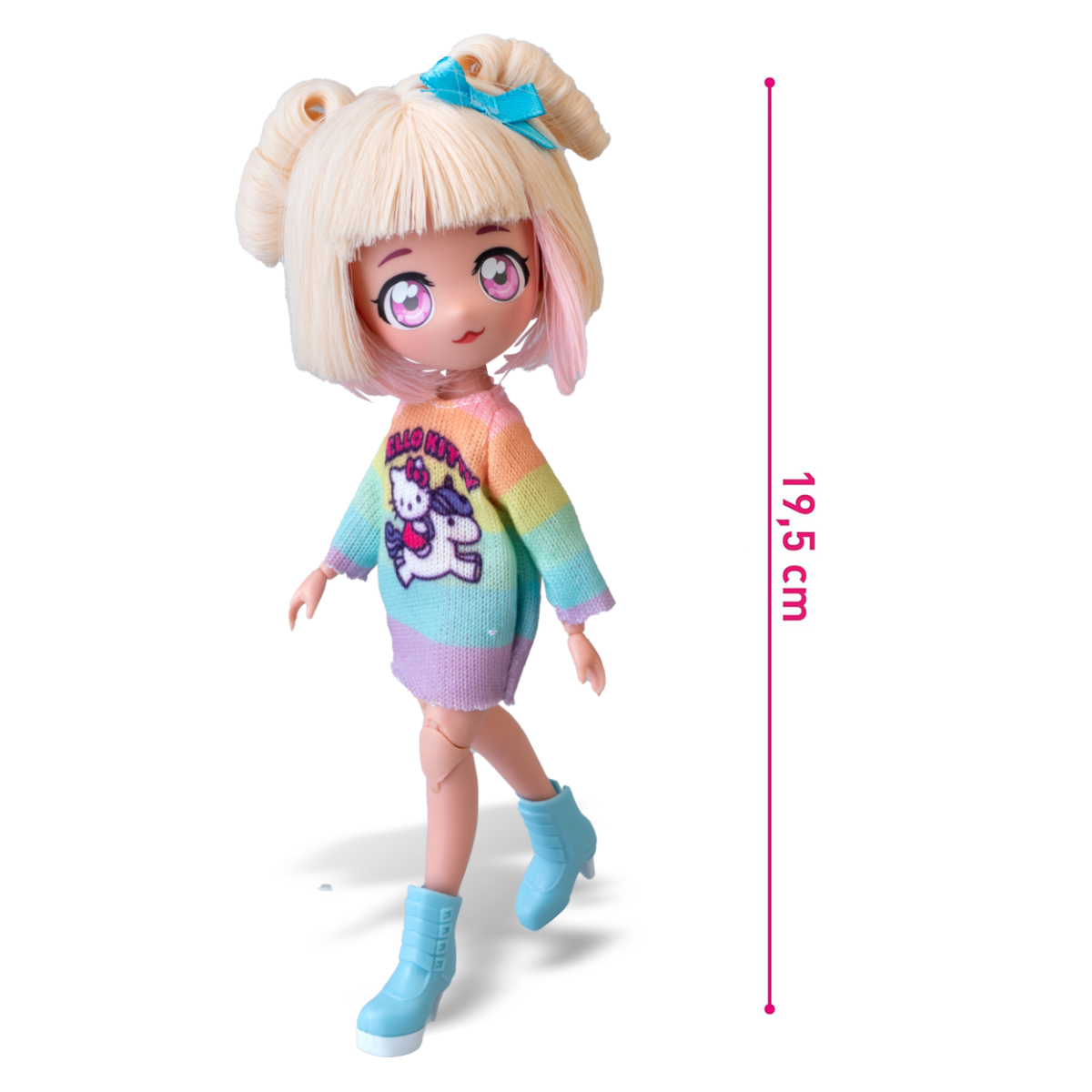 Ігровий набір лялька 4SF Manga Dolls Hello Kitty Стильна Цукерочка-єдиноріг — превʼю 3