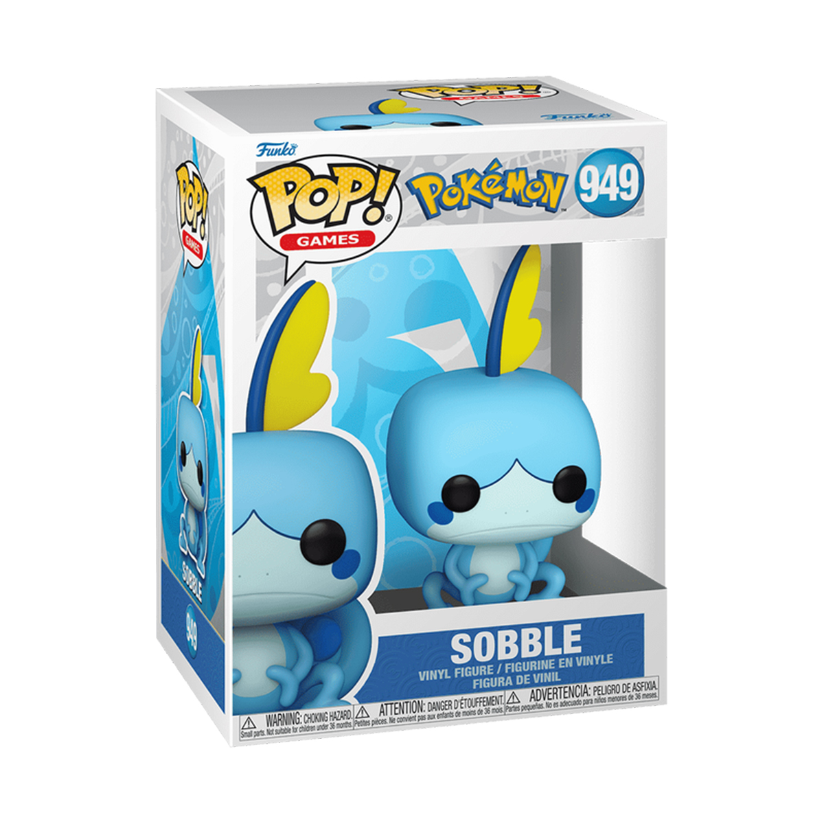 Колекційна фігурка Pokemon Sobble - Покемон Соббл Funko Pop аніме персонаж — превʼю 1