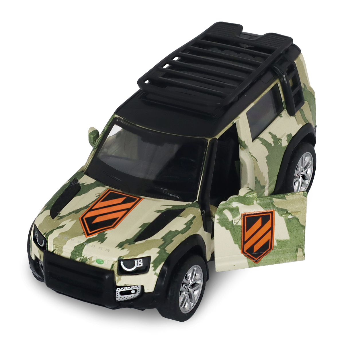 Автомодель TechnoDrive Land Rover Defender 110 3 ОШБр серії Шеврони Героїв 1:43 — превʼю 15