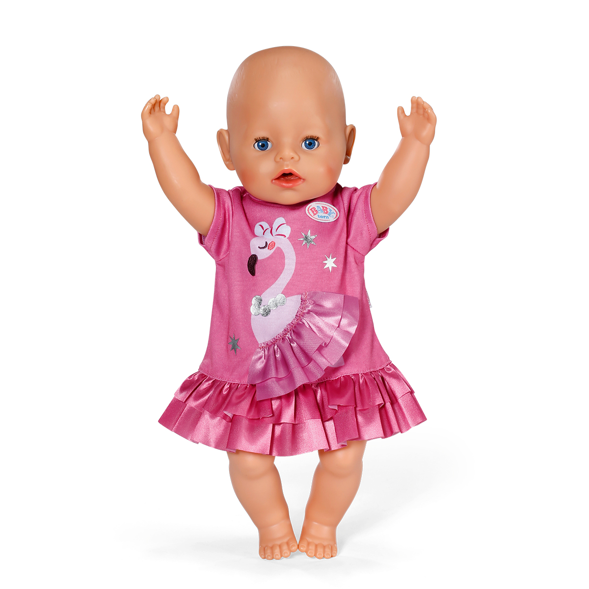 Сукня для ляльки Baby Born з фламінго 43 см Рожева — превʼю 2