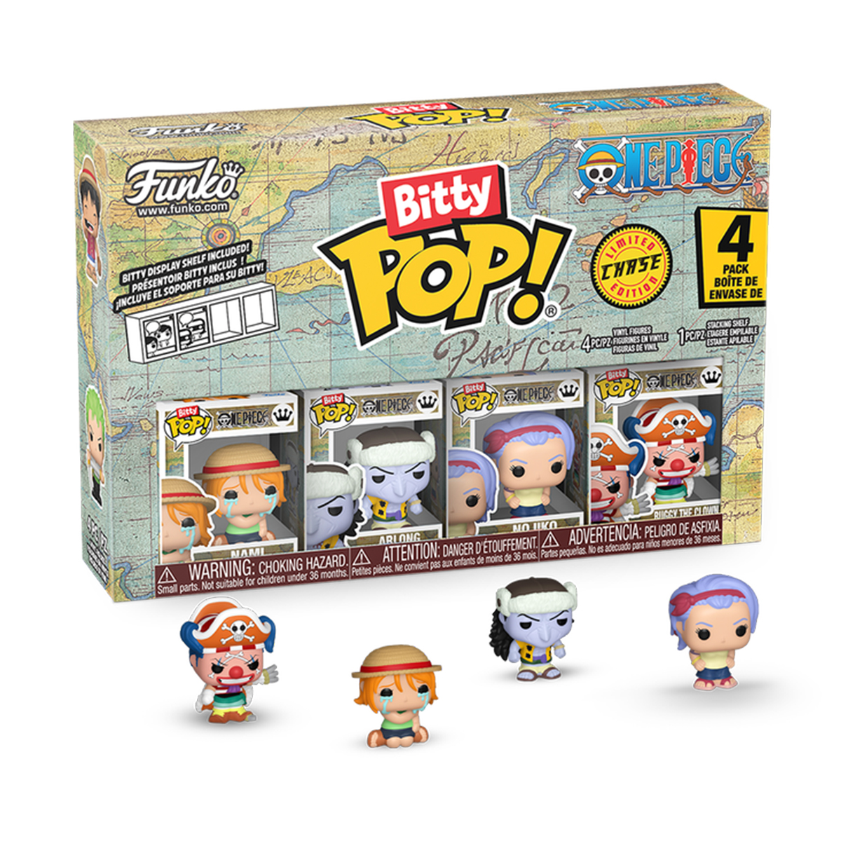 Набір колекційних фігурок Bitty POP - Nami - Funko One Piece аніме герої — превʼю 1