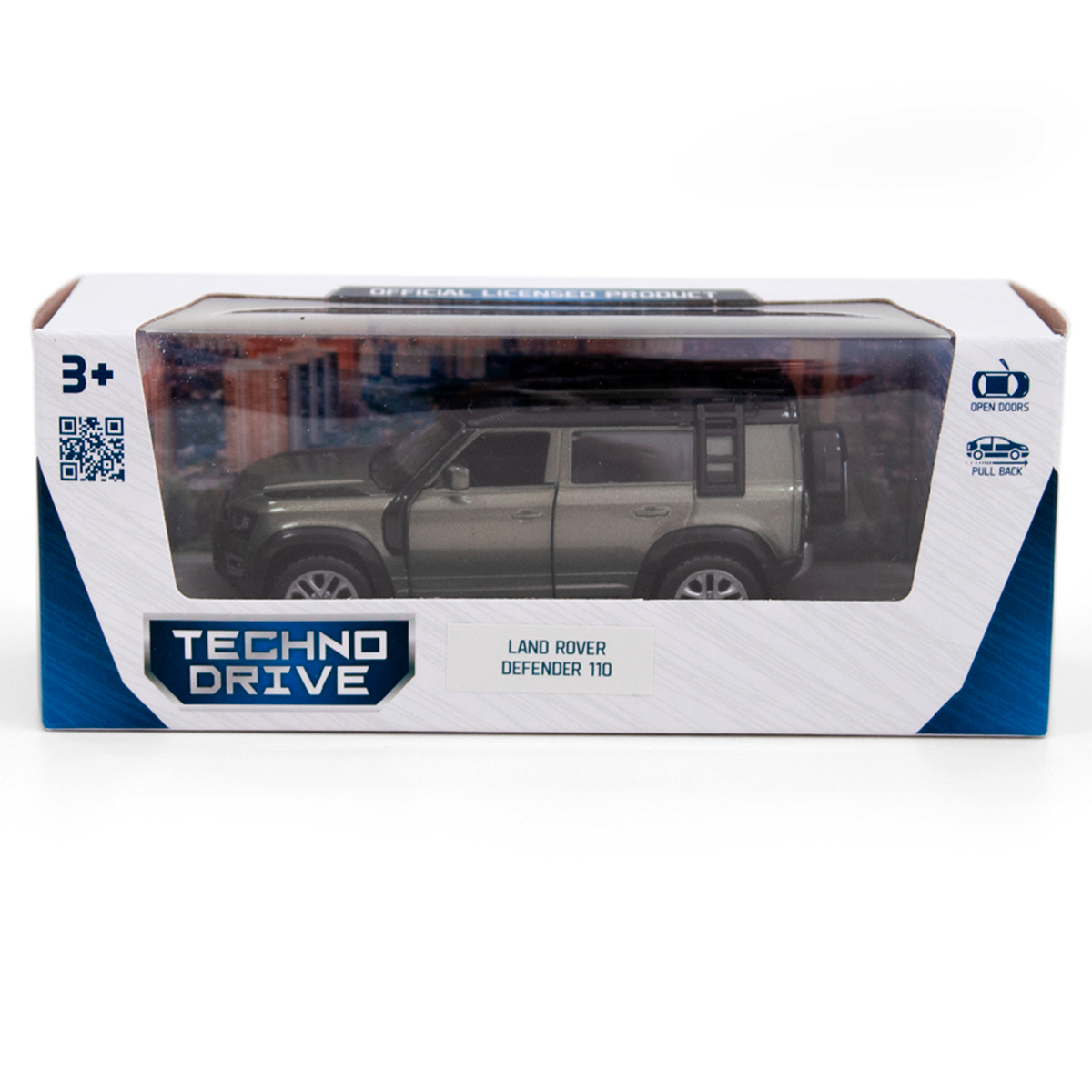 Автомодель Land Rover Defender 110 Techno Drive металева Зелена — превʼю 3