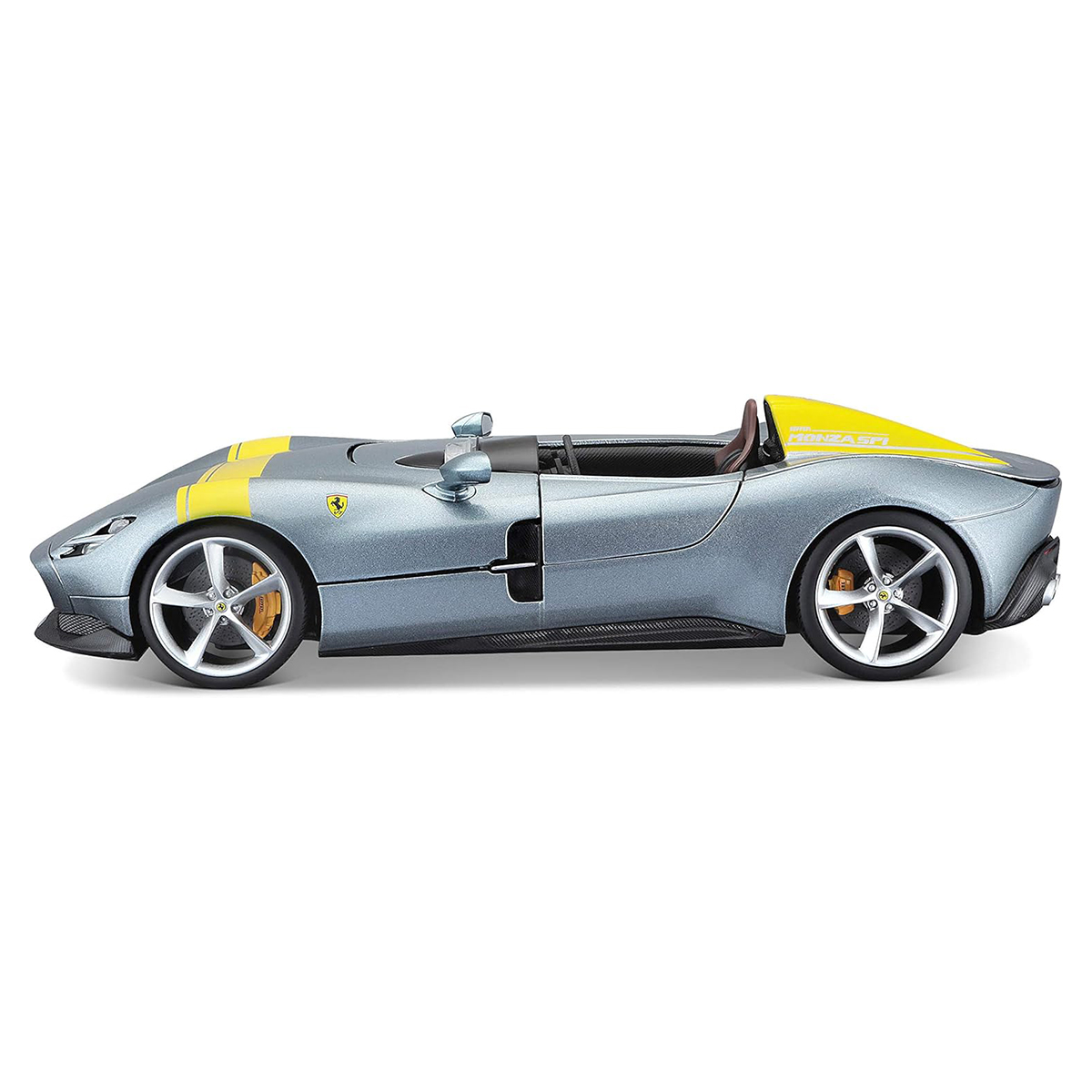 Колекційна модель Bburago Ferrari Monza SP1 1:18 сіра — превʼю 3