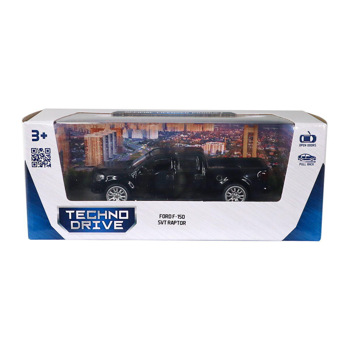 Автомодель Ford F-150 SVT Raptor Techno Drive 1:52 Чорна — превʼю 4