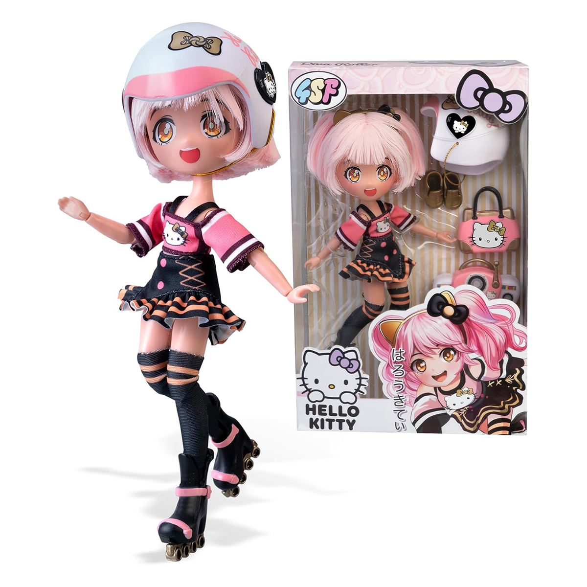 Ігровий набір лялька Hello Kitty Золота Ролер Діва 4SF Manga Dolls 19,5 см