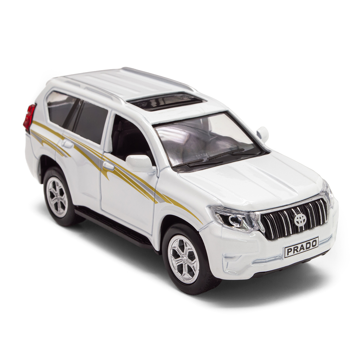 Автомодель Toyota Prado металева 1:40 Біла — превʼю 13