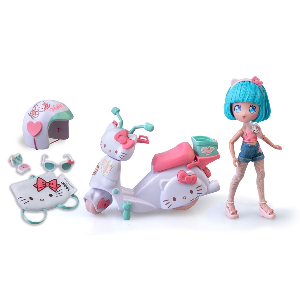 Ігровий набір для дівчаток 4SF Manga Dolls Hello Kitty зі скутером Пінк — превʼю 2
