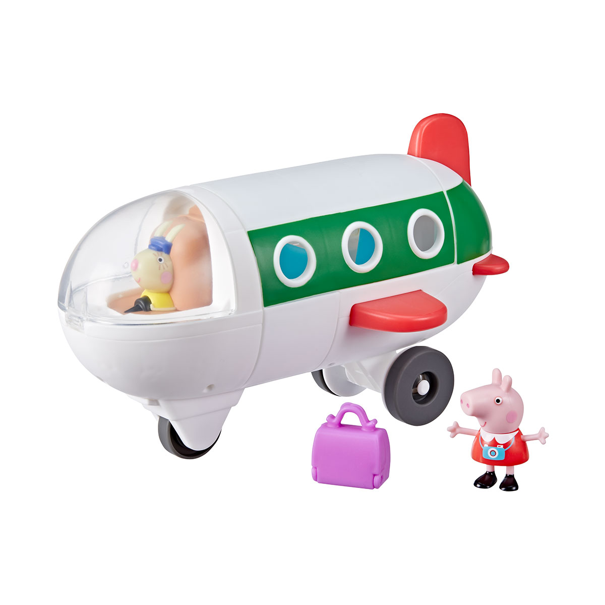 Ігровий набір Літак з фігуркою Пеппи Peppa Pig дитячий пластиковий Червоний