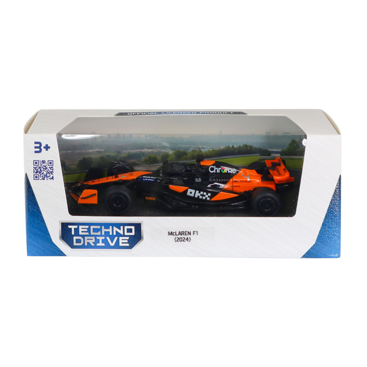 Автомодель Techno Drive McLaren F1 2024 металева 1:43 Помаранчева — превʼю 5