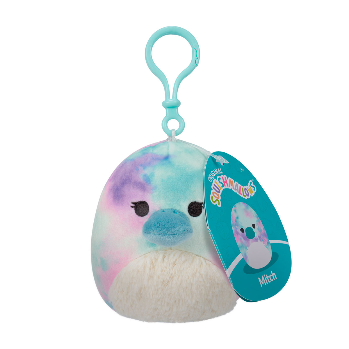 М'яка іграшка на кліпсі Squishmallows — Качкодзьоб Бріндал (Brindal) — 9 см — превʼю 7
