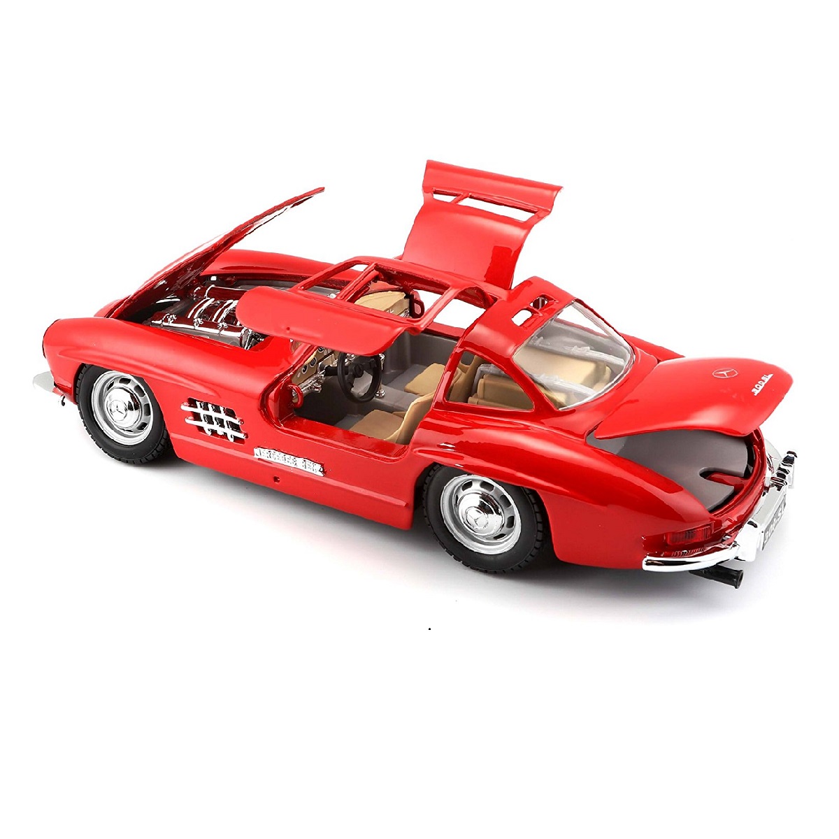 Колекційна автомодель Mercedes-Benz 300 SL 1954 Bburago 1:24 металева — превʼю 6