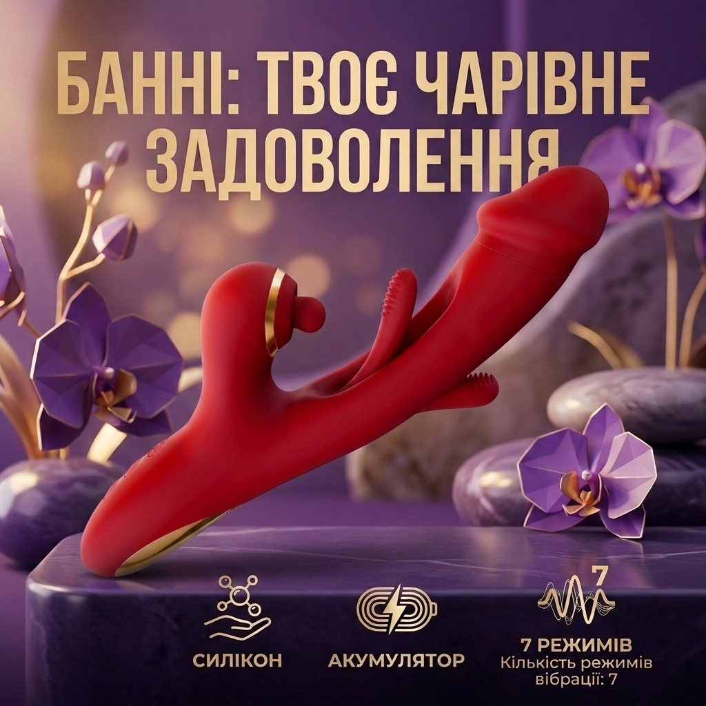 Вібратор для клітора та точки G з 21 режимом Pretty Love Finger Bunny Червоний