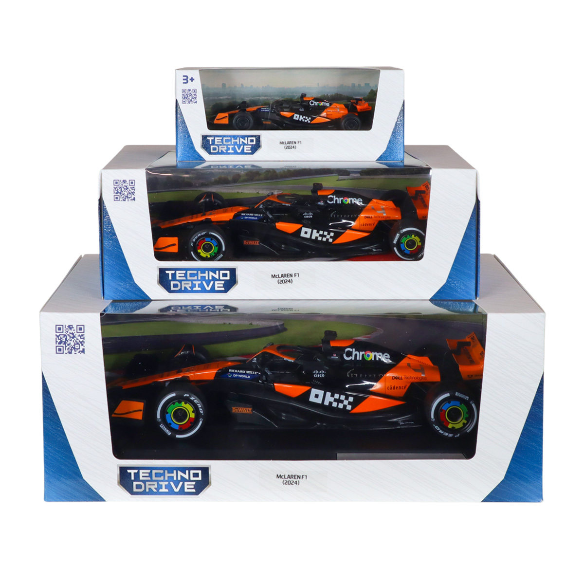 Автомодель McLaren F1 2024 Techno Drive 1:24 Помаранчева — превʼю 3