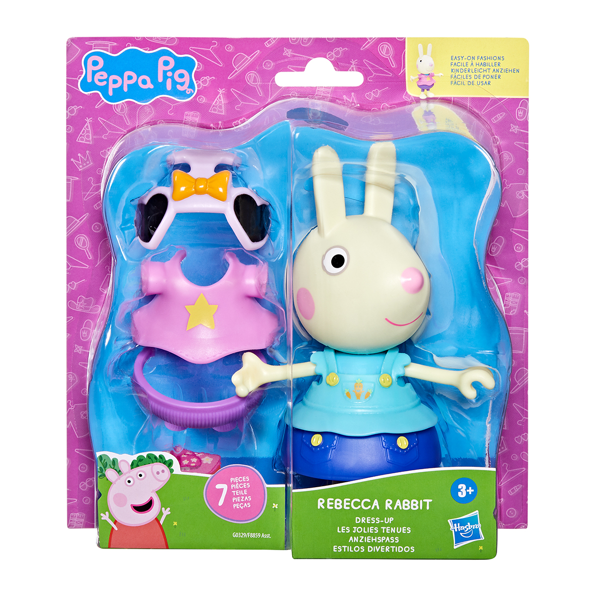 Ігровий набір Peppa Figurines Одягни Ребекку дитячий 15 cm з аксесуарами — превʼю 2