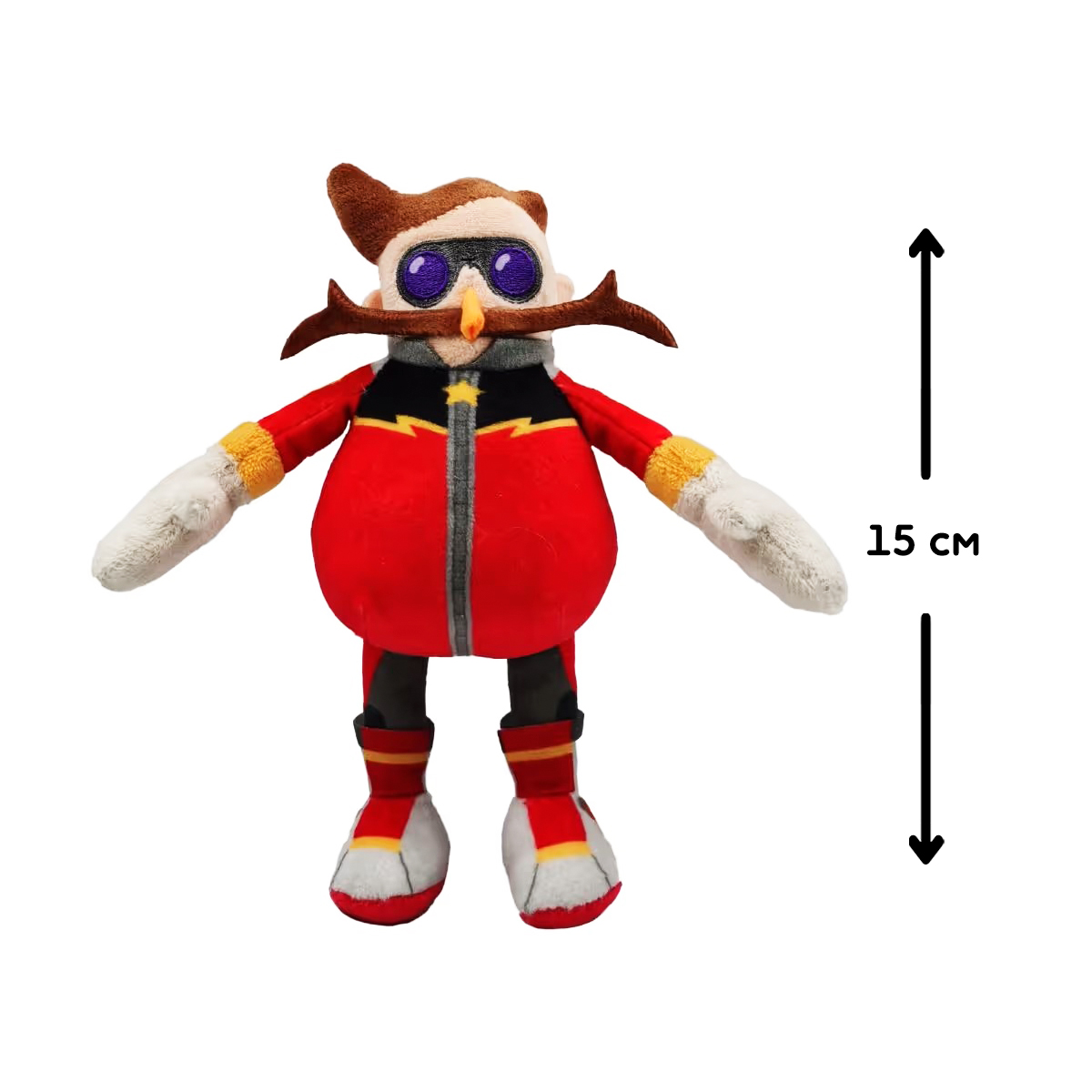 М'яка іграшка Sonic Prime – Доктор Еґман (Dr. Eggman) на кліпсі — превʼю 2