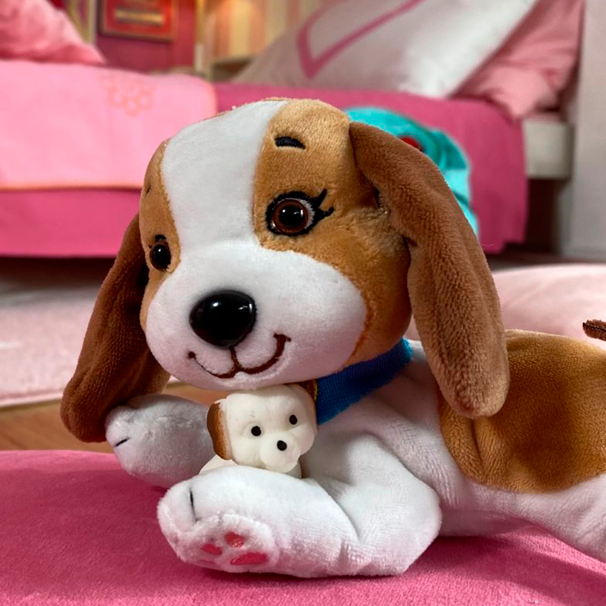 М'яка іграшка Собачка мама з сюрпризом — Dog Mom with Surprise — 25 см — превʼю 5