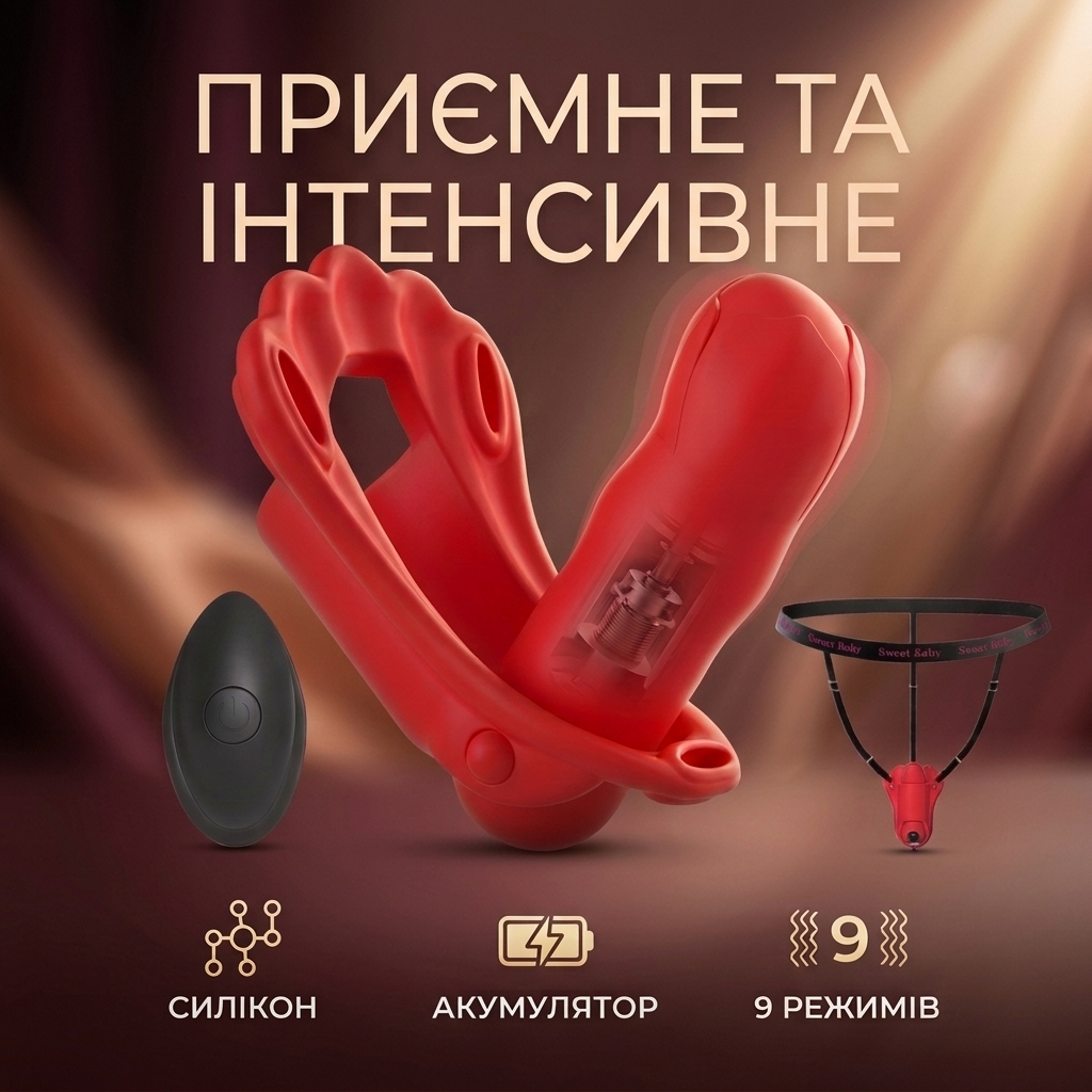 Силіконовий вібратор куля для жінок 8.5 см з акумулятором Червоний