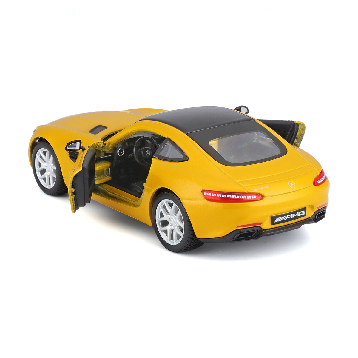 Автомодель Mercedes-AMG GT Bburago 1:32 металева Жовта — превʼю 4