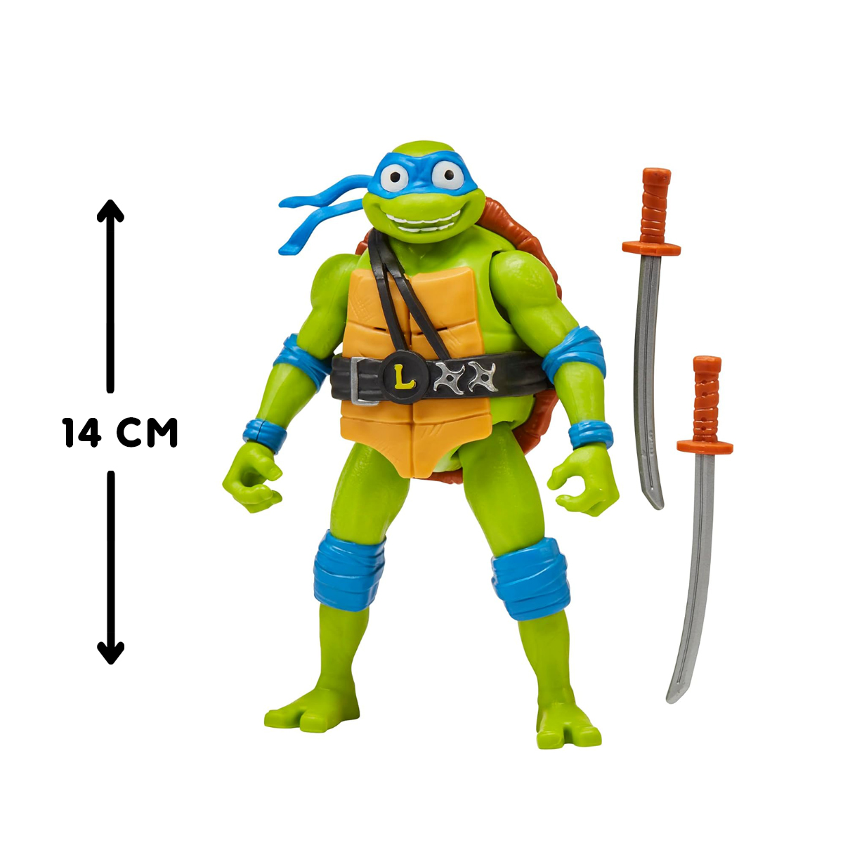 Ігрова фігурка TMNT Леонардо Mutant Mayhem зі звуком 14 см — превʼю 5