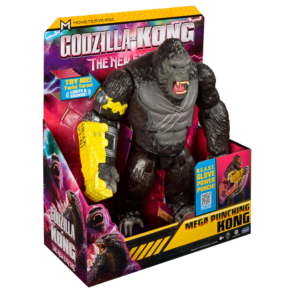 Фігурка Godzilla x Kong Конг з мегапотужним ударом світло звук 33 см — превʼю 8