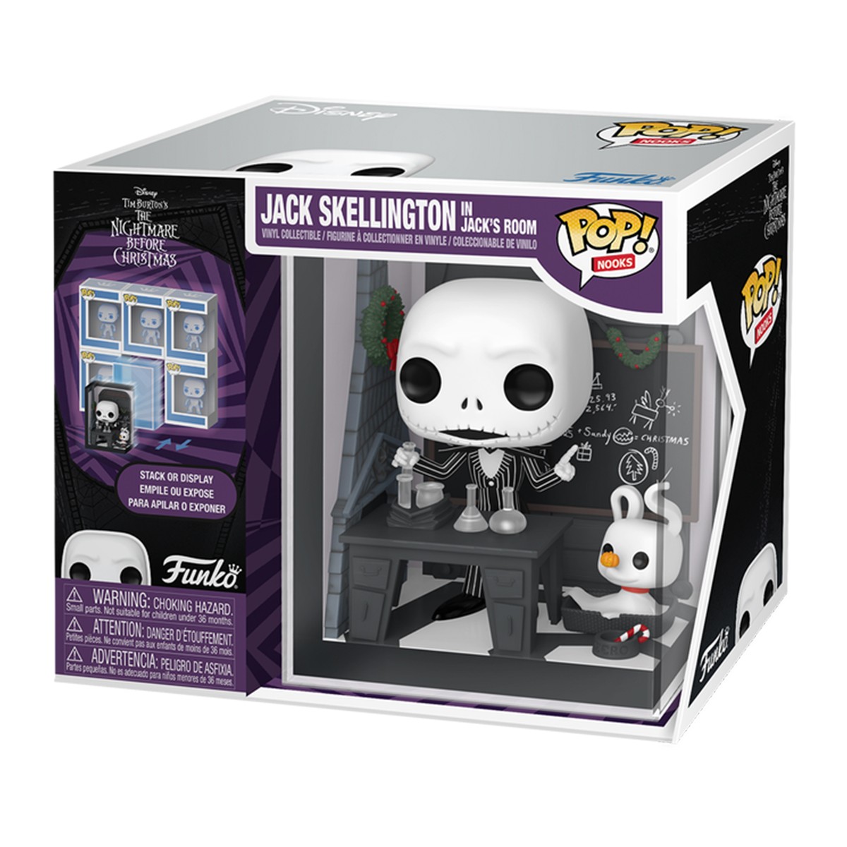 Колекційна фігурка Жах перед Різдвом - Джек Скеллінгтон Funko POP Nooks — превʼю 1