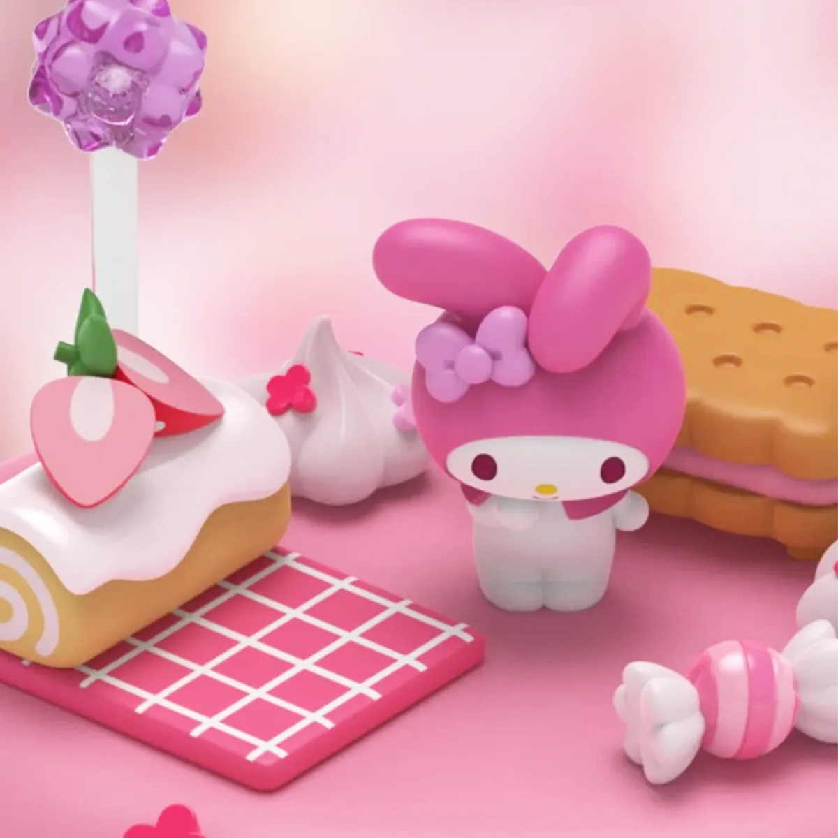 Ігровий набір дизайнерська фігурка Mighty Jaxx Kandyland Sanrio Май Мелоді — превʼю 6