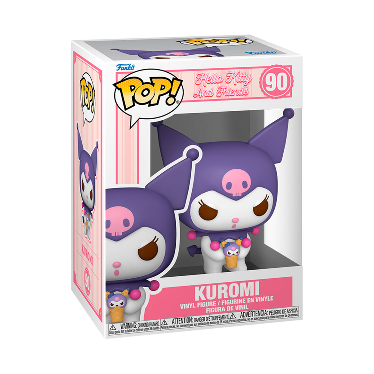 Колекційна ігрова фігурка Funko POP - Kuromi Sanrio аніме персонаж Чорно-біла
