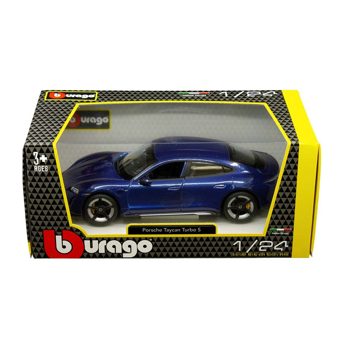 Автомодель Porsche Taycan Turbo S Bburago 1:24 металева — превʼю 8