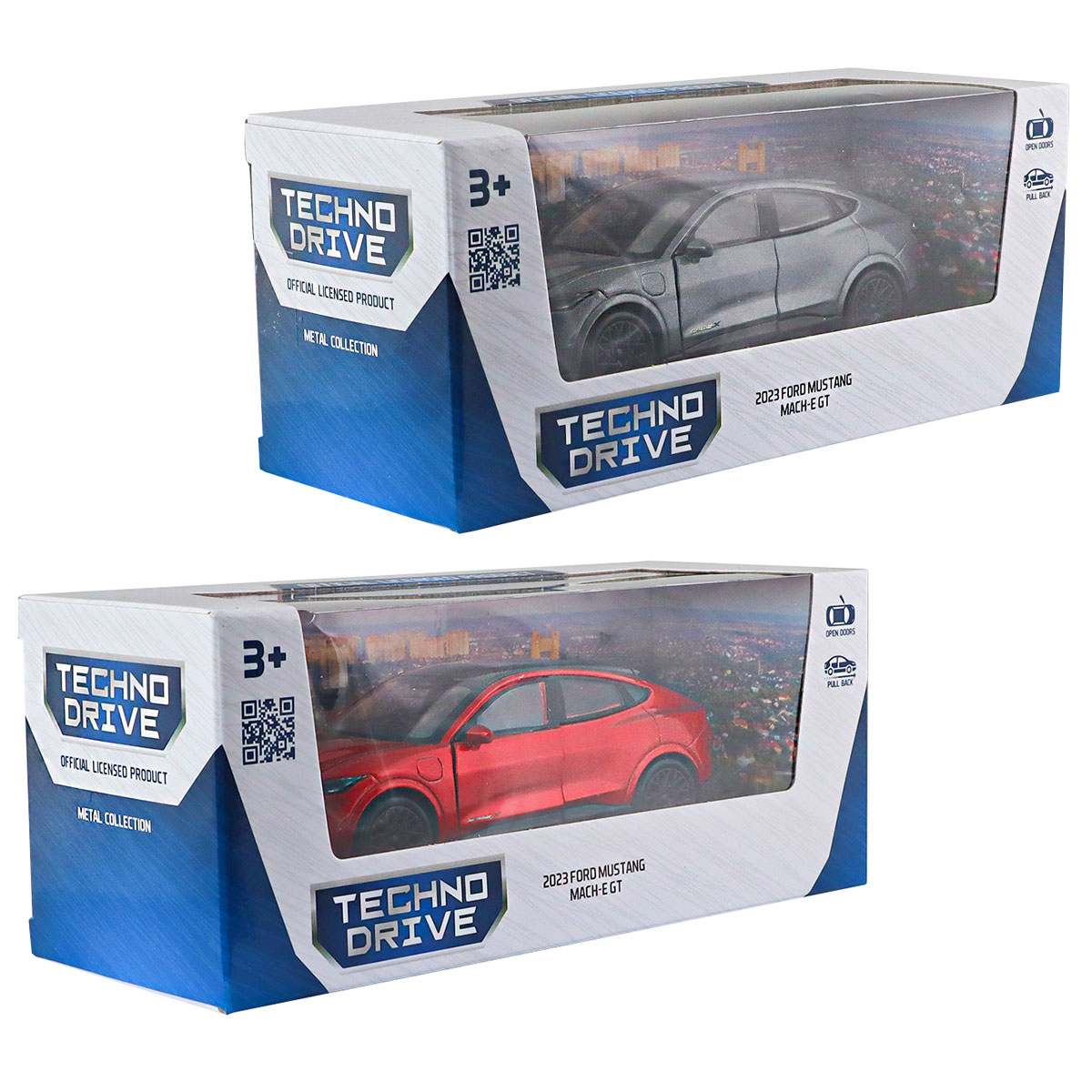 Автомодель Ford Mustang Mach-E GT 2023 Techno Drive 1:43 Червона — превʼю 6