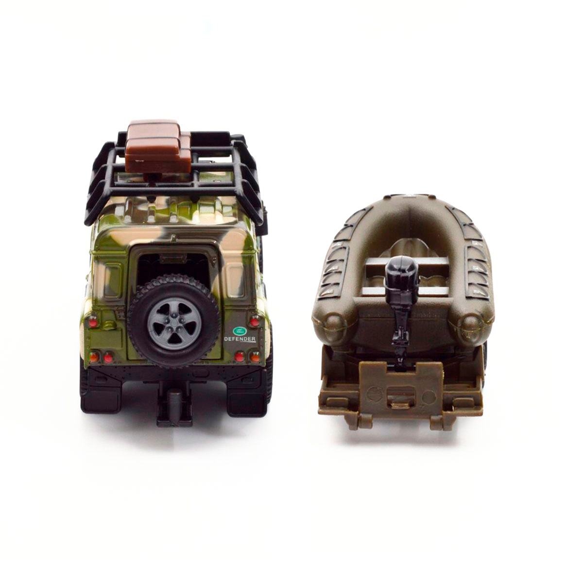 Ігровий набір військовий Land Rover Defender з човном TechnoDrive 27 см Зелений — превʼю 8