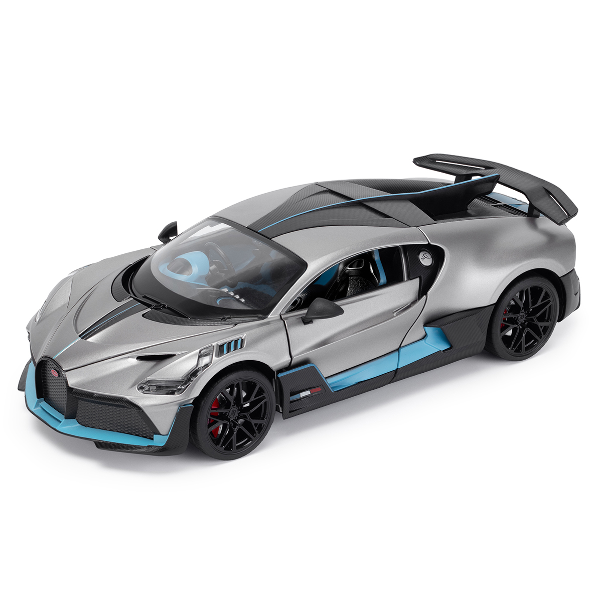 Автомодель Techno Drive Bugatti Divo металева 1:18 Сіра — превʼю 1