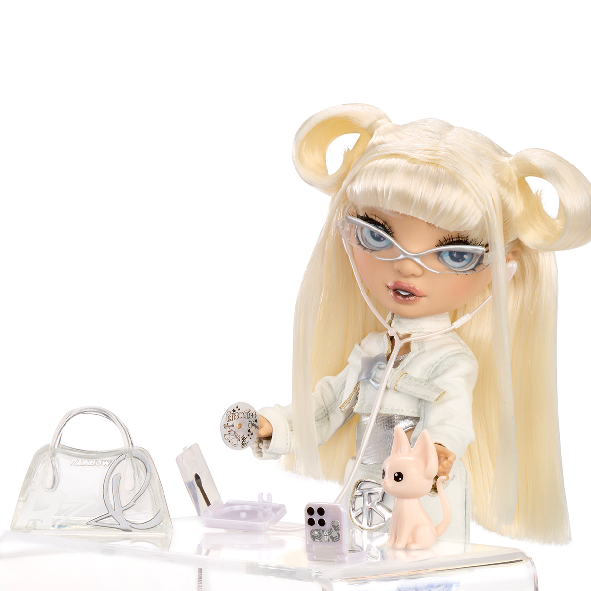 Ігровий набір лялька Rainbow High Sparkle & Shine Вітні з аксесуарами Білий — превʼю 4