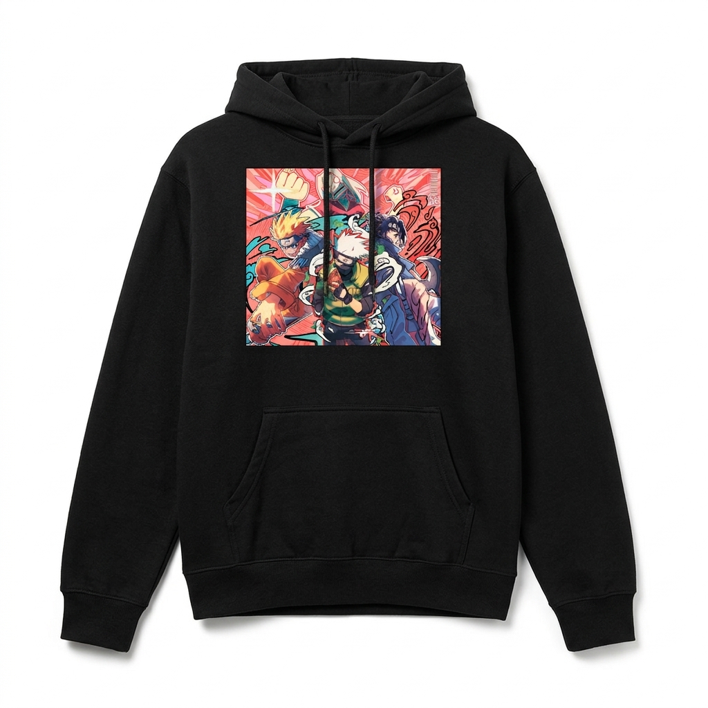 Худі Наруто (Naruto) M чорна (28449) — превʼю 2