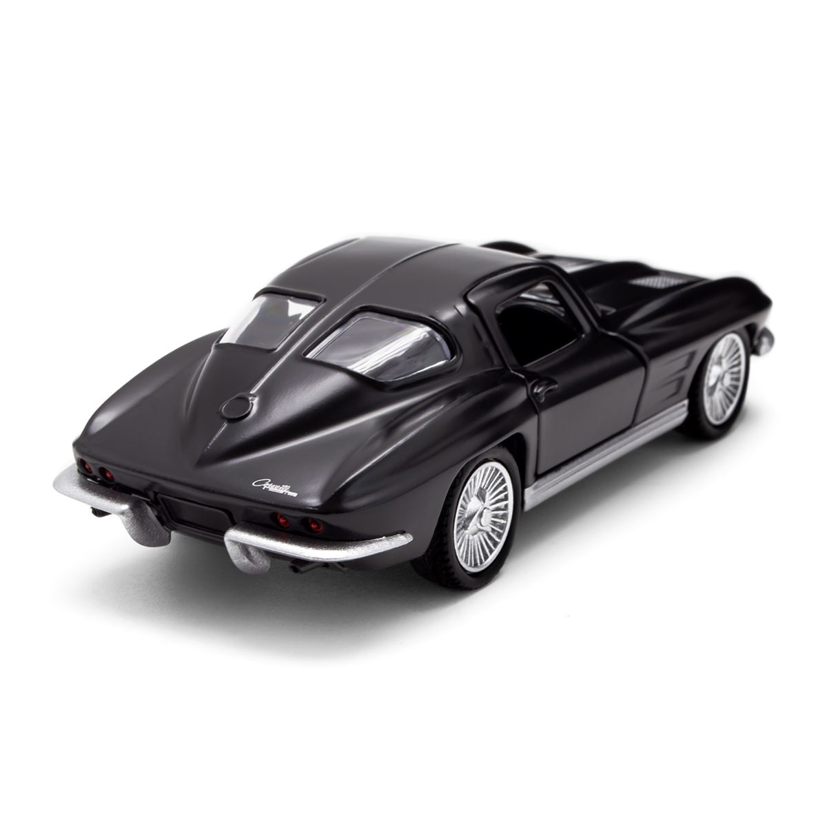 Автомодель Chevrolet Corvette Split Window 1963 металева 1:35 Матова чорна — превʼю 11