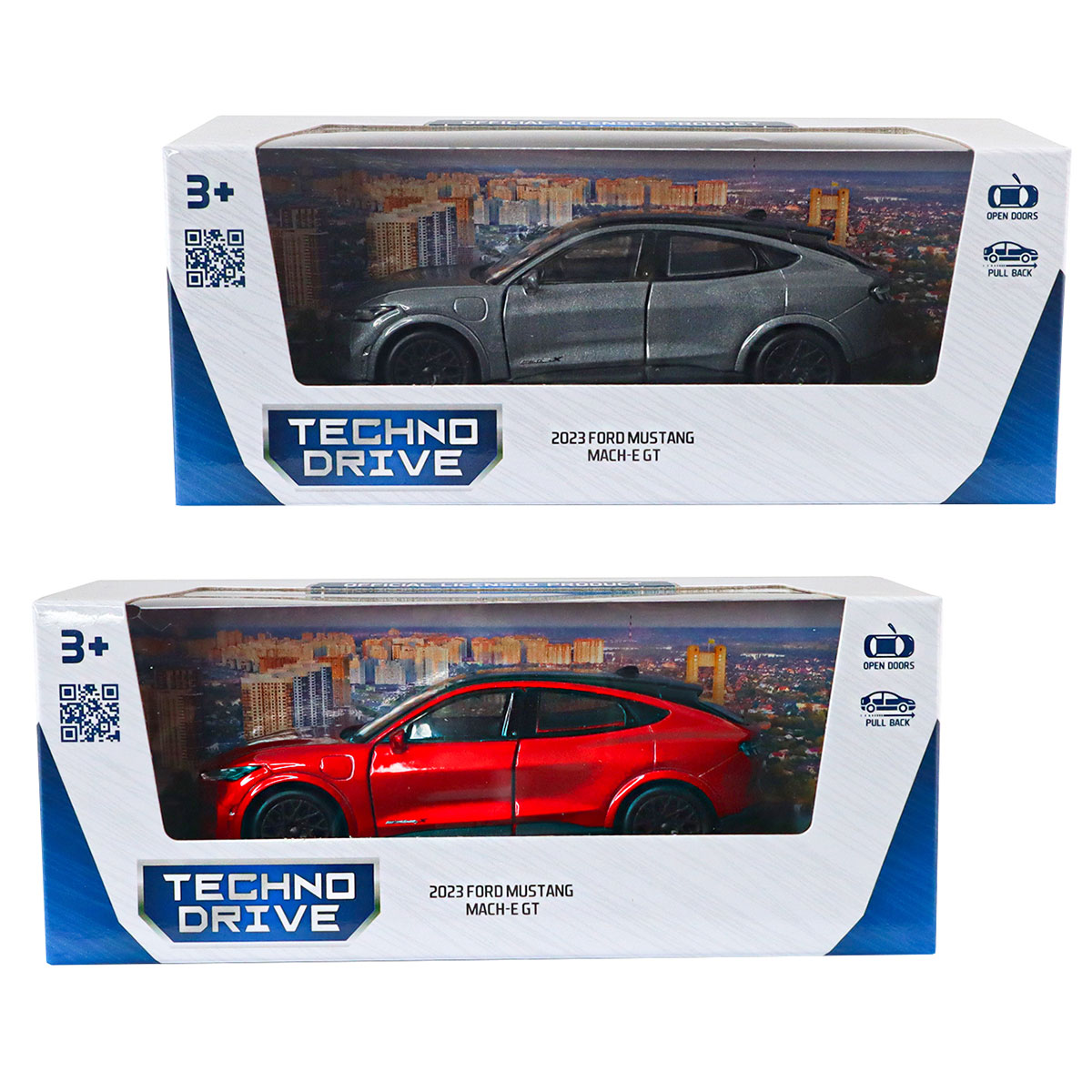 Автомодель Ford Mustang Mach-E GT 2023 Techno Drive 1:43 Червона — превʼю 5