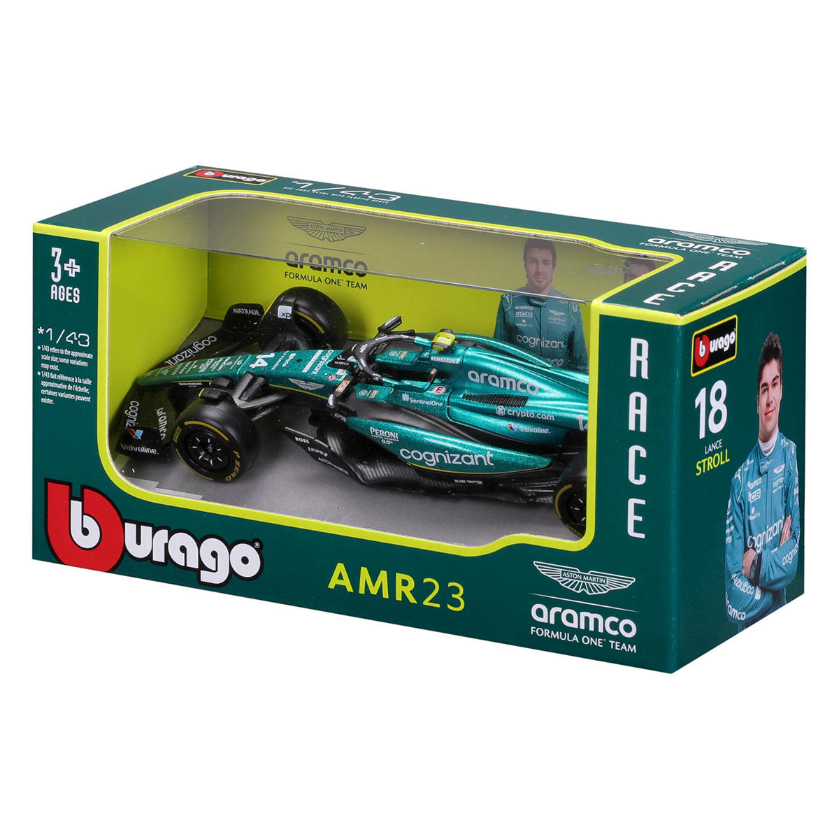 Автомодель Bburago Aston Martin AMR23 2023 1:43 — превʼю 7