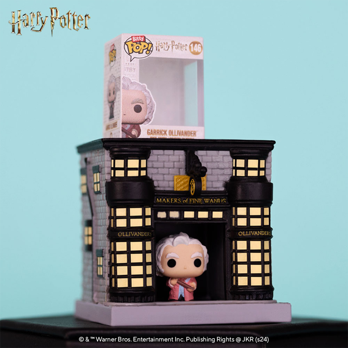Набір фігурок Funko Bitty Pop Town — Гаррі Поттер Олівандер (Harry Potter Ollivander) — 2,54 см — превʼю 7