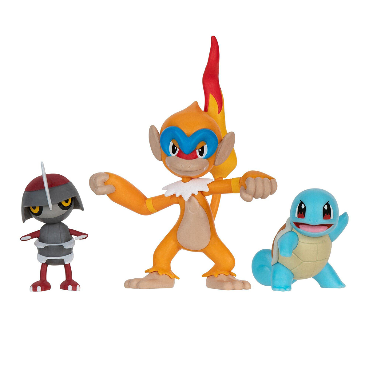 Набір ігрових фігурок Pokemon W18 Поньярд Сквіртл Монферно 3 шт — превʼю 2