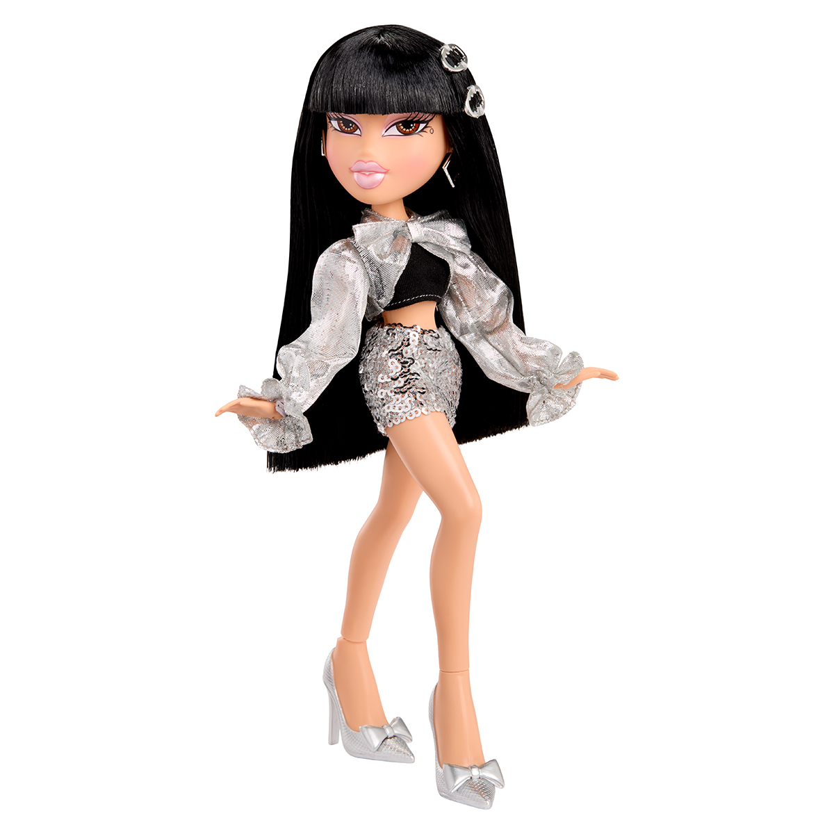 Ігровий набір лялька Bratz Charmz Джейд з аксесуарами 25 см Чорний-Срібний — превʼю 4
