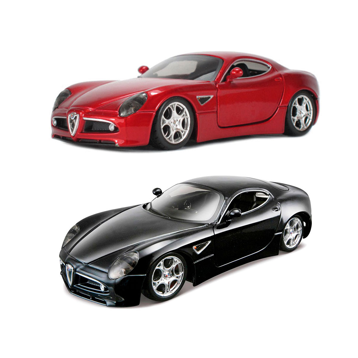 Колекційна автомодель Bburago Alfa 8C Competizione 2007 1:32 металева — превʼю 1