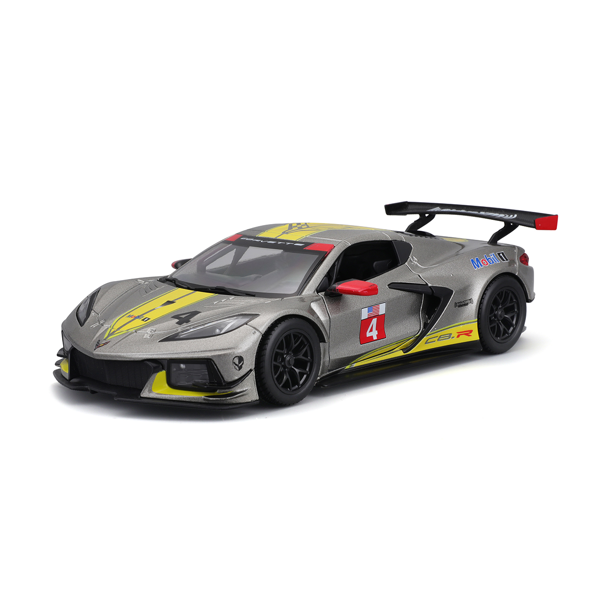 Автомодель Bburago Chevrolet Corvette C8.R 1:24 Сіра — превʼю 1