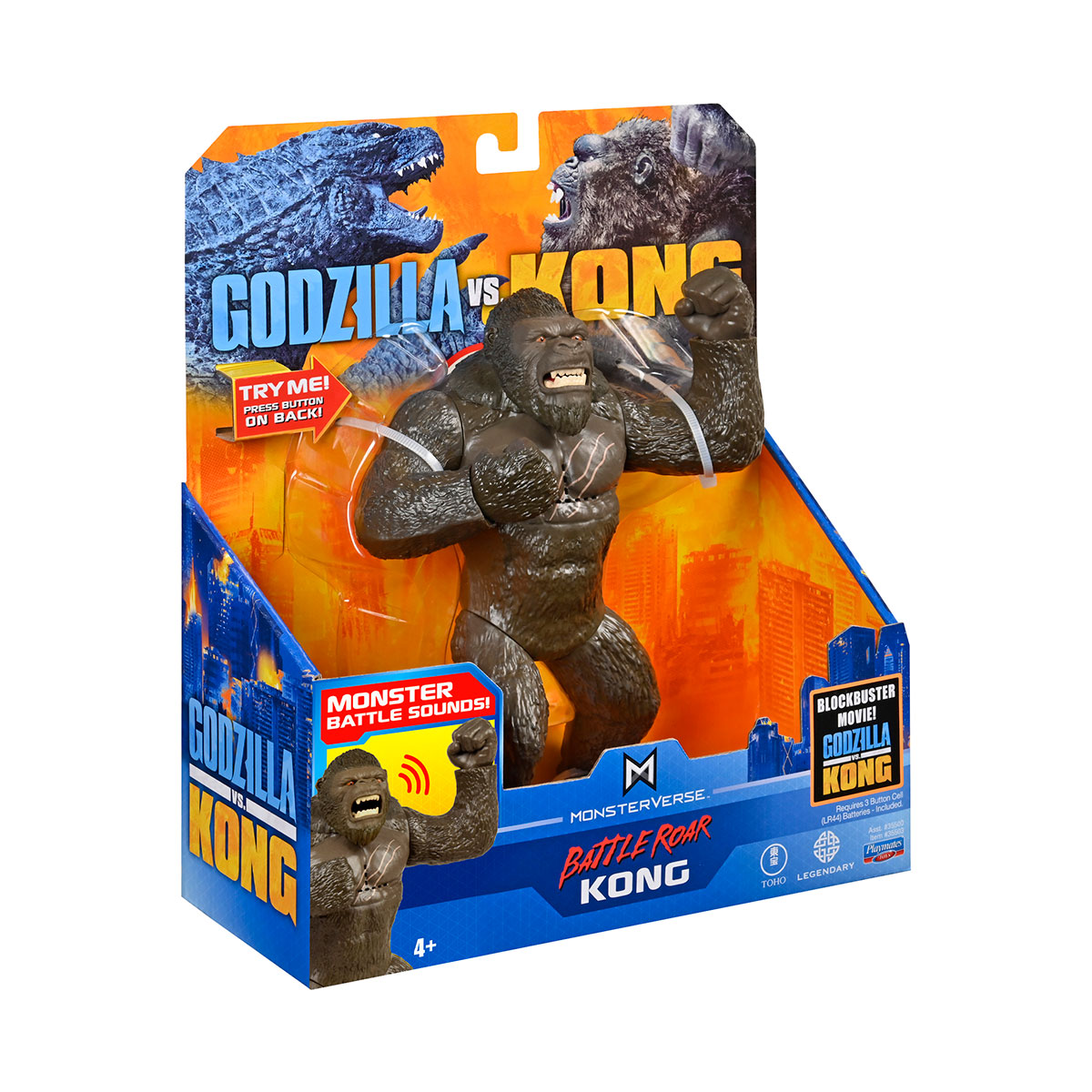 Фігурка Godzilla vs. Kong Конг делюкс 17 см зі звуковими ефектами — превʼю 7