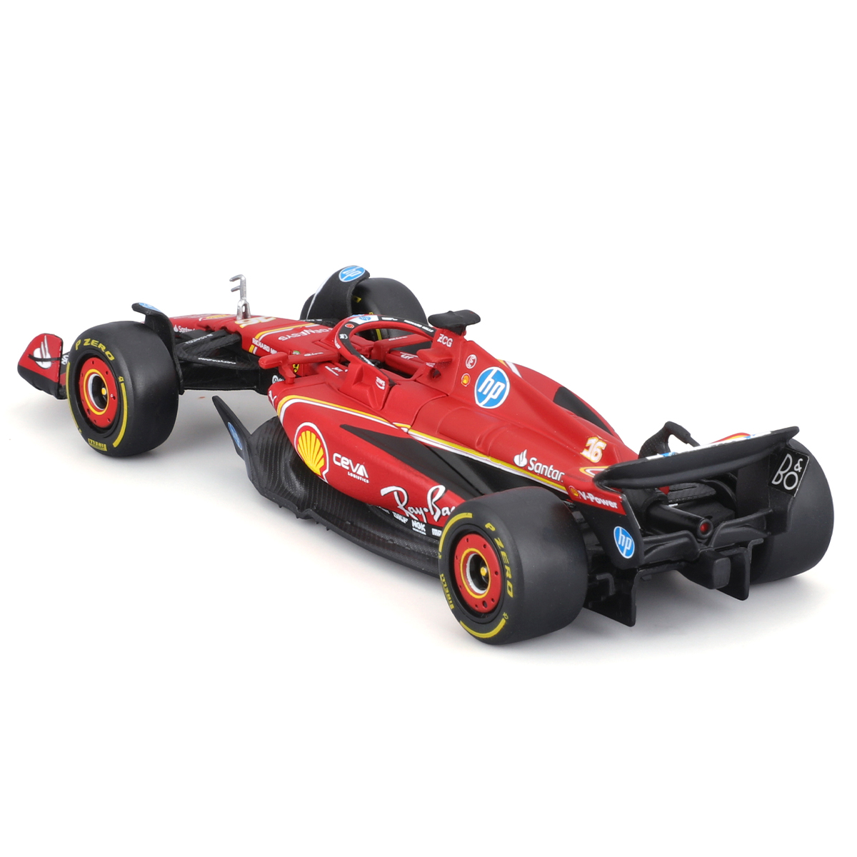 Автомодель Ferrari SF-24 Racing Bburago 1:43 Червона — превʼю 5