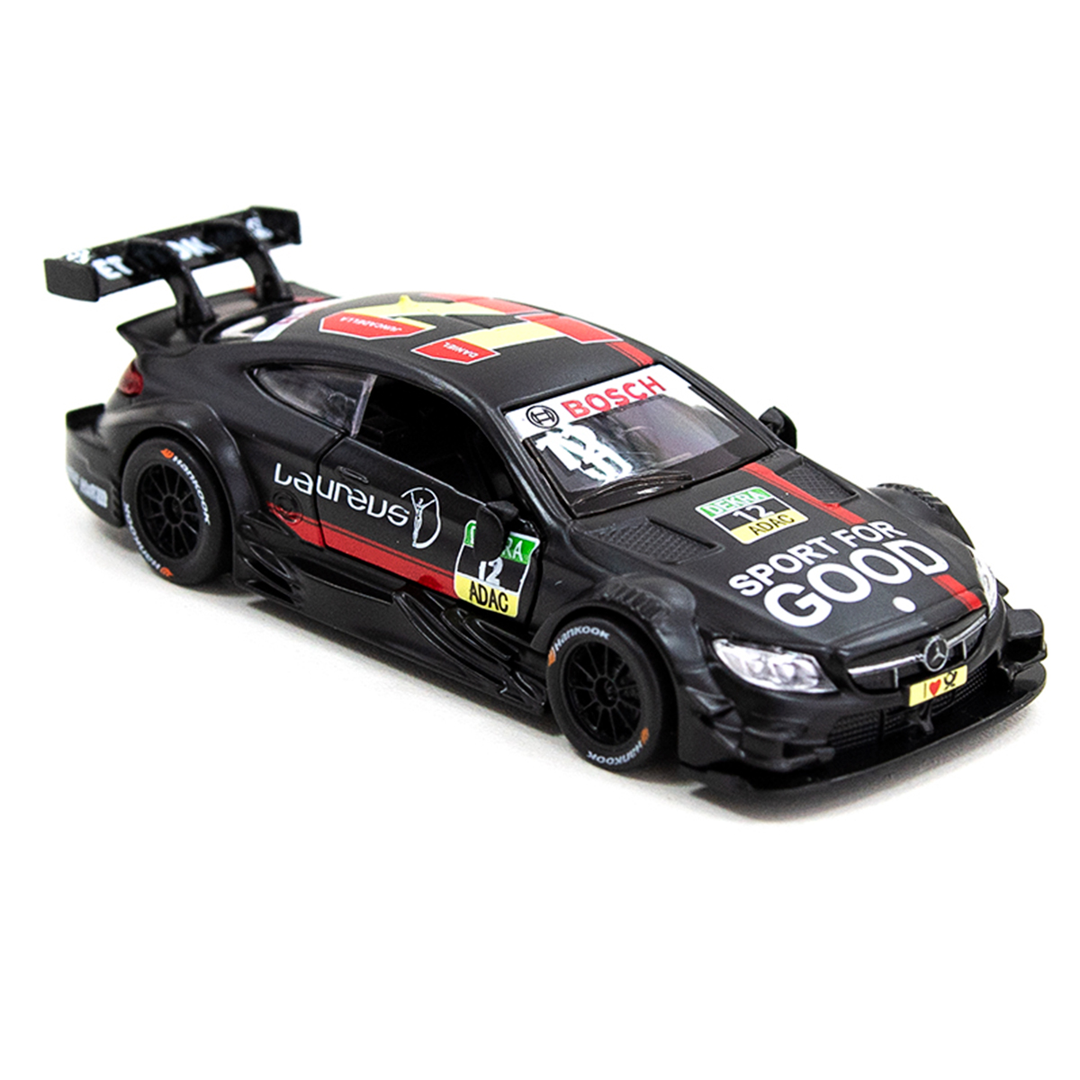 Автомодель Techno Drive Mercedes-AMG C63 DTM металева 1:32 Чорна — превʼю 10